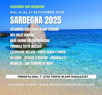 Sardegna Nord 2025 Soggiorno Con Escursioni